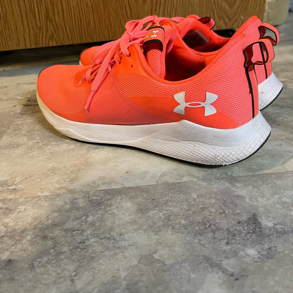 Under Armour Charged Neon Coral Shoes